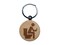 Person Sitting on Toilet with Phone Restroom Pooping Engraved Wood Round Keychain Tag Charm